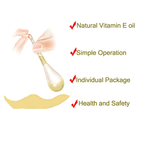 Teeth Whitening Vitamin E Oil Q Tip Applicators, 100 Pack for Moisturizing & Healing Lip and Gum