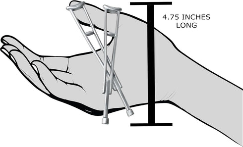 Wrestling Action Figure Crutches - Perfect Scale