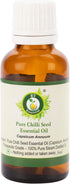 R V Essential Chilli Seed Essential Oil, 100% Pure Natural, Therapeutic Grade, 10ml (0.338oz)