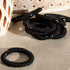 L. Erickson Grab & Go Ponytail Holders, Set of Eight, Black - Exceptionally Secure with Gentle Hold