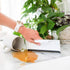 Full Circle Crumb Runner, Compact Brush for Sink & Kitchen Countertops, White
