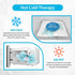 NEWGO Kids Ice Pack Eye Mask, Reusable Hot Cold Therapy Gel Eye Mask with Soft Plush Backing