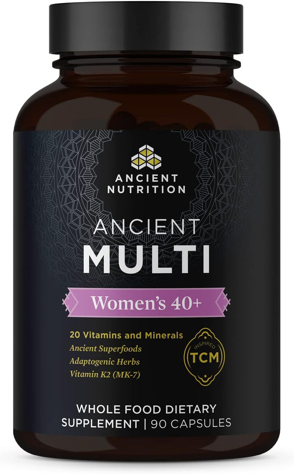 Ancient Nutrition Multivitamin for Women 40+ - Immune Support with Vitamin D, C, Magnesium, 90 Ct