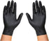 Packed, 100 50 25 Packs 2 Lightning X Products Black Nitrile Glove Pairs, Individually Gloves, Pairs, Carded of Pairs