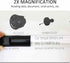 MAGDEPO 2X Bar Magnifying Ruler, 6" with Guiding Line & Mini Line Magnifier Clip for Reading Small Prints