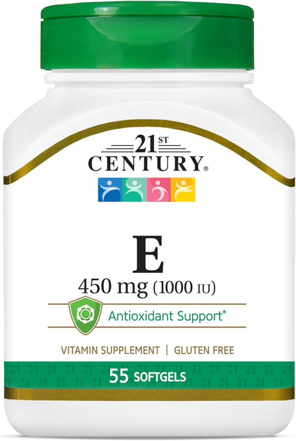 21st Century E 1000 I.U. Softgels, 55-Count (Dl-Alpha)