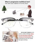 Progressive Multifocus Reading Glasses for Women and Men, Blue Light Blocking, Grey, 2.5X