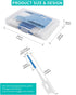 200 PCS Soft Interdental Brushes, Disposable Dental Toothpicks for Cleaning, Tooth Flossing Brush Tool in Blue Colors