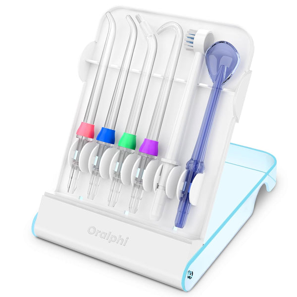 Replacement Tips for Waterpik, Water Flosser Heads Parts for Oral Irrigator (6 Tips Different & Storage Case)