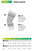Unisex Grey Mid Support Knee Compression Sleeve, Size M