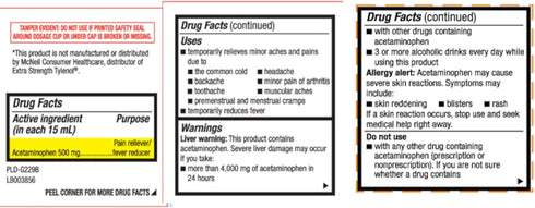 MAJOR Mapap Adult Liquid Acetaminophen - 500mg Extra Strength Acetaminophen/15 ML Dose - Common Pain Reliever and Fever Reducer - Cherry Flavor - Red - 8 Fl Oz - Pack of 1