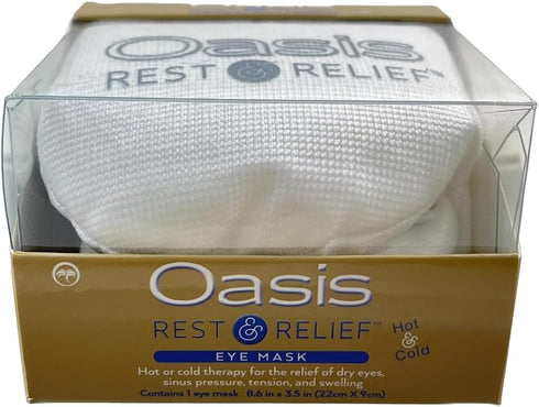 Oasis Rest & Relief Eye Mask, Adjunct Hot and Cold Therapy for Relief of Dry Eye Symptoms