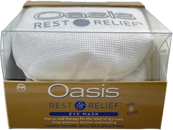 Oasis Rest & Relief Eye Mask, Adjunct Hot and Cold Therapy for Relief of Dry Eye Symptoms