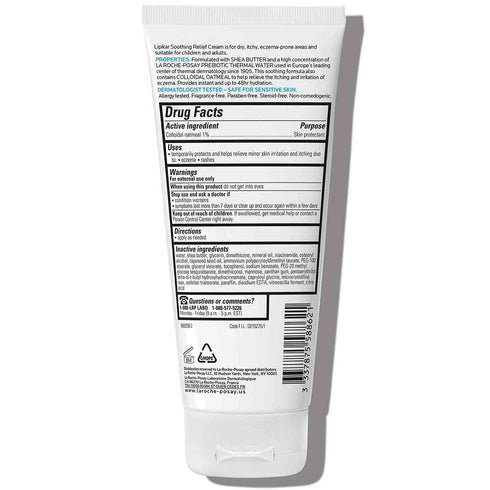 La Roche-Posay Lipikar Soothing Relief Eczema Cream, Face and Body Lotion For Eczema and Sensitive, Dry Skin