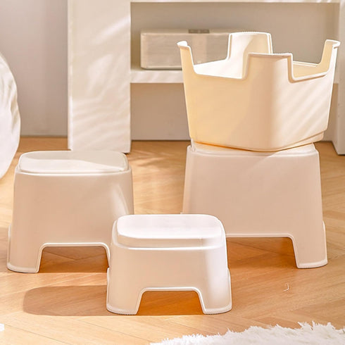 Generic Small Japanese Stool - Amazing Bathroom Seat | Stepping Shower Chair for Kids Stackable Modern Foot Rest Living