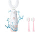 Kids Electric Toothbrush, 6 Cleaning Models, Waterproof Battery Powered, 360 Automatic Sonic U Shaped for Ages 2-7