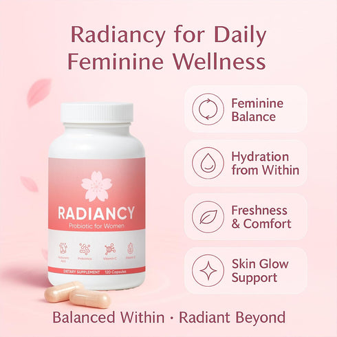 minyang 120 Count (1) Radiancy Probiotic for Women, Daily Supplement with Multi-Collagen, Hyaluronic Acid, Prebiotics
