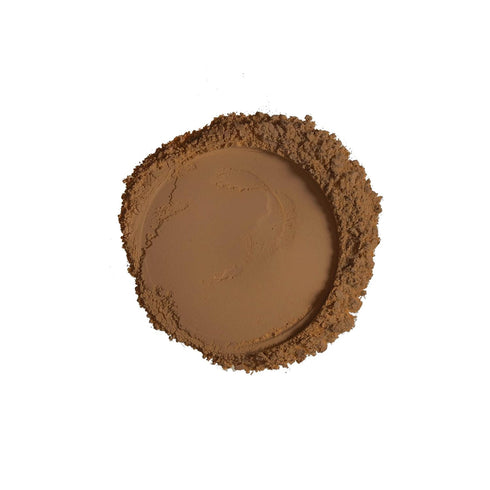 Ruby Kisses Pressed Compact Face Powder Foundation, Full Coverage Matte Lightweight Makeup Setting Powder (Chestnut)