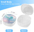 Retainer Case,Mouth Guard Case,Denture Case,Orthodontic Aligner Case With Mirror and Ventilation Holes Night Guard Case,Blue Marble