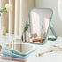 Magnetic Locker Mirror, Tabletop Vanity Makeup Mirror, Portable Folding Mirror with 85° Adjustable Stand