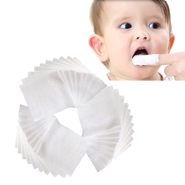 Baby Toothbrush, Soft Gauze Infant Finger Clean Oral Toothbrush, Individually Wrapped