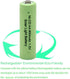 QBLPOWER Ni-CD AA 800mAh 1.2V Rechargeable Battery (8 Pieces) for Solar Outdoor Lights Lamp Garden Yard Lawn