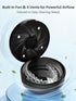 Voraiya UV Retainer Case with Fan, UVC Retainer Cleaner, Aligner Case Includes Vent Holes and Mirror, Portable Retainer