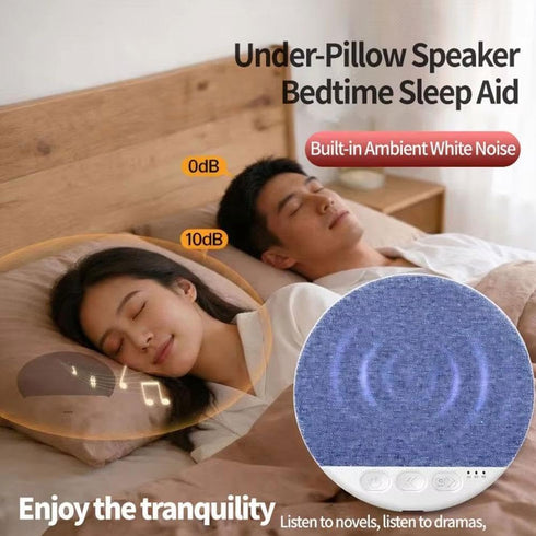 PLGEBR Bluetooth Pillow Speaker for Sleeping, Under Pillow Speaker Bluetooth with White Noise, Wireless Sleep Aid