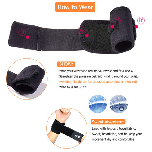 Wrist Brace for Ganglion Cyst, Arthritis, Carpal Tunnel Support for Left and Right Hand