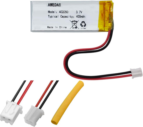 402050 Battery Compatible for Multiple Devices, 402050 Replacement Batteries with PH 2.54 JST Connector