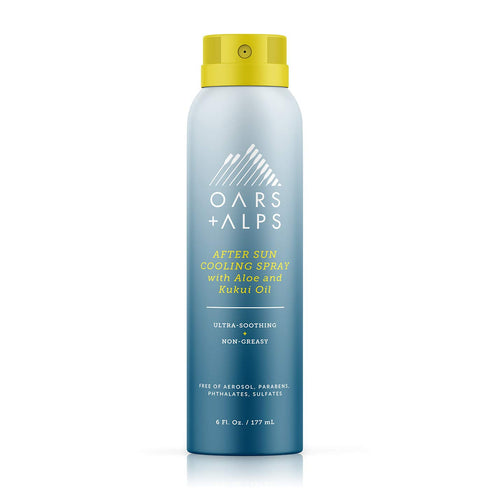 Oars + Alps After Sun Spray with Aloe Vera, Kukui Oil & Niacinamide, Hydrating Skin Care, 6oz