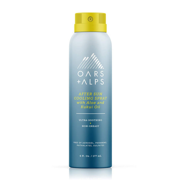 Oars + Alps After Sun Spray with Aloe Vera, Kukui Oil & Niacinamide, Hydrating Skin Care, 6oz