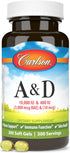 Carlson A & D, 10000 IU Vitamin A, 400 IU Vitamin D3, Vision Support, Skin Health, 300 Soft Gels