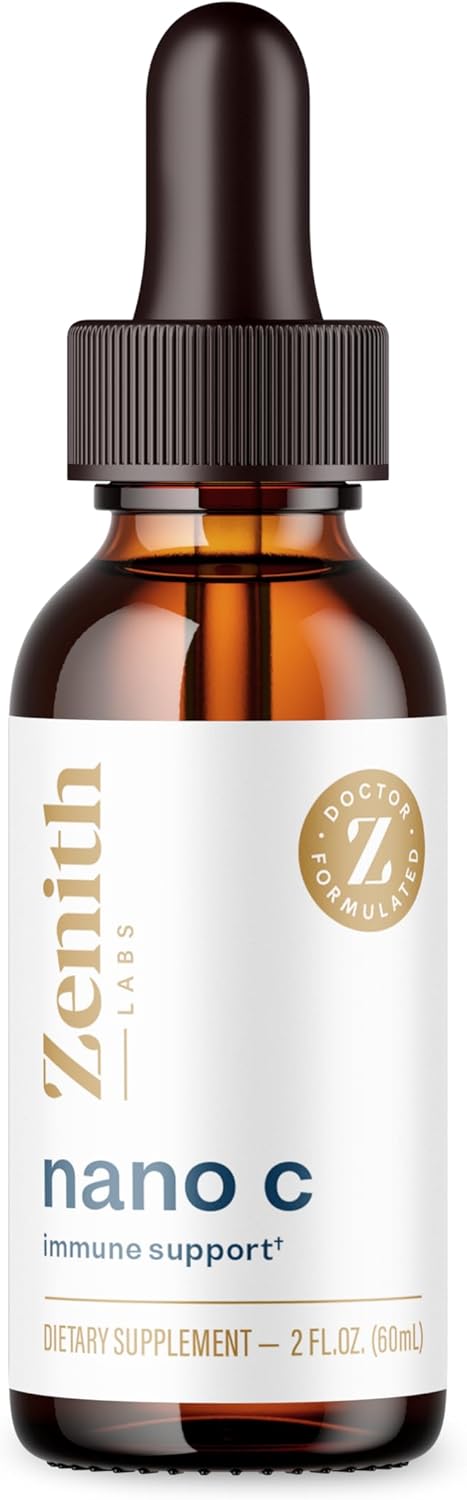 Zenith Labs Liquid Vitamin C Drops for Adults | Nano C Natural Immune Support | Vitamin C Liquid Supplement for