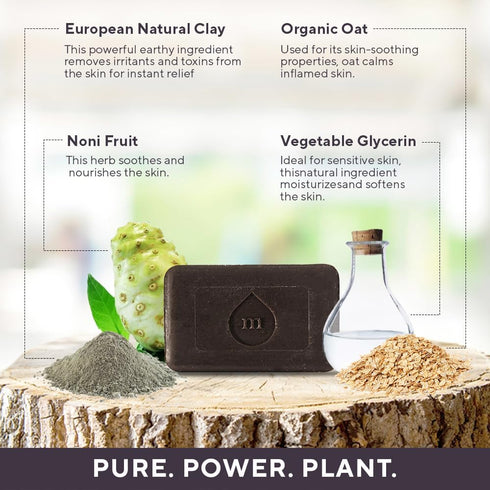 Marie Originals Eczema Face Soap Body Wash Bar – All Natural Treatment for Psoriasis, Dermatitis, Dry Itchy Skin Relief