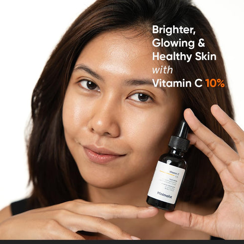 Minimalist 10% Vitamin C Face Serum for Brightening | Improves Hydration | For All Skin Types | For Women & Men | 1 Fl Oz / 30 ml