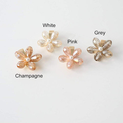 Small Pearl Hairpins Crystal Hair Clips - Decorative Bling Hair Barrettes for Women Ladies Fashion Accessories