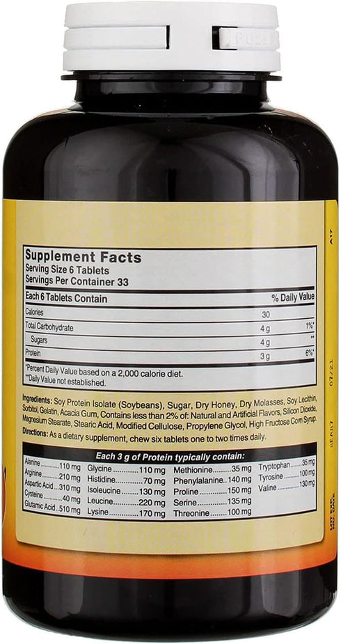 Nature's Blend Protein Tablets - Honey Flavor - 200 Tabs