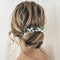 Heread Silver Leaf Bridal Hair Accessories Pearl Flower Hair Pins with Green Opal Rhinestones (Pack of 3)