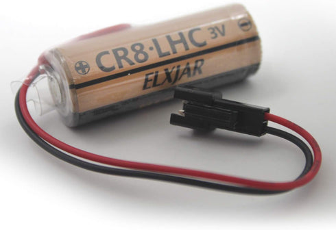 elxjar 2-Pack 3V 3000mAh Lithium Battery Replacement for Fuji FDK CR8.LHC, Toto CR8-LHC, and More