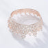 S SNUOY Rose Gold Crowns for Women - Full Round Crystal Queen Tiaras & Pageant Party Costume Headbands