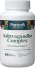 Pattern Wellness Ashwagandha Complex - KSM-66 & Black Pepper Extract for Stress & Mood - 60 Vegan Caps