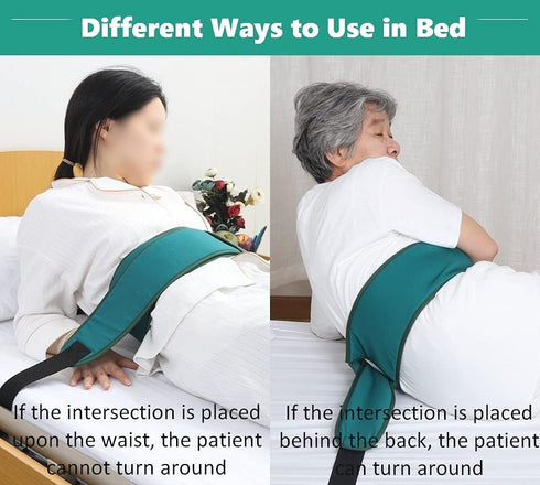 Medical Bed Restraint Strap for Elderly, Bondaged Bed Tie Downs, Anti-Fall Waist Belt for Elderly, Wheelchair Safety