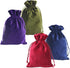 HRX Package Soft Velvet Gift Bags, 5.1x7.8 inch Velvet Drawstring Pouches for Tarot Rune Jewelry, 4 Pack