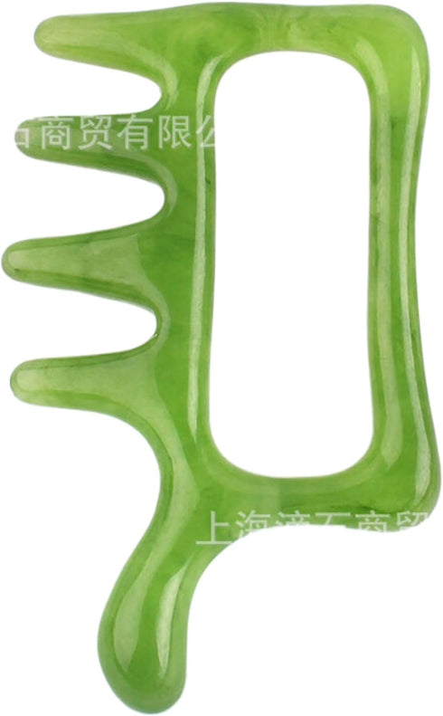 Piegricdiat Portable Massager Scalp Massager Wide Tooth Combs Natural Scraping Massage Set for