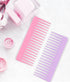Wide Tooth and Large Detangling Comb Set for Long, Curly Hair - No Handle Styling Combs (2 Pieces)