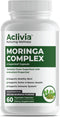 Moringa Complex with Oleifera Leaf & Seed Extract - Potent Strength 5000 mg per Serving, Green-Based Superfood
