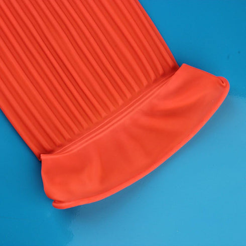 Household Rubber Latex Cleaning Gloves - Long Reusable Kitchen Natural Rubber Wash Gloves
