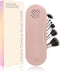 Upgraded Double Magnetic Makeup Brush Travel Case - Pink Silicone Makeup Brush Holder & Organizer, Birthday Gift for