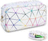 SIDESUGAR Tampon Holder for Purse Period Bag Waterproof Geometric PU Sanitary Napkin Storage